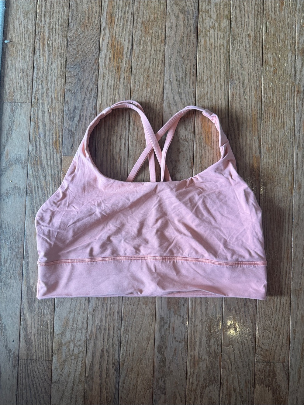 lululemon athletica Pink Crisscross Strappy Sports Bra